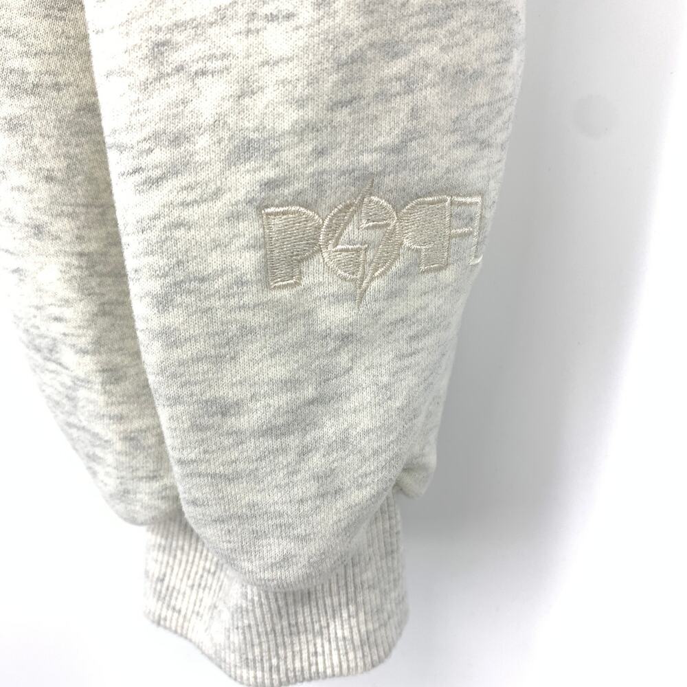 Popflex Mockneck Shruggie Cropped Pullover Sweatshirt Womens L/XL Heather Gray - Picture 5 of 7